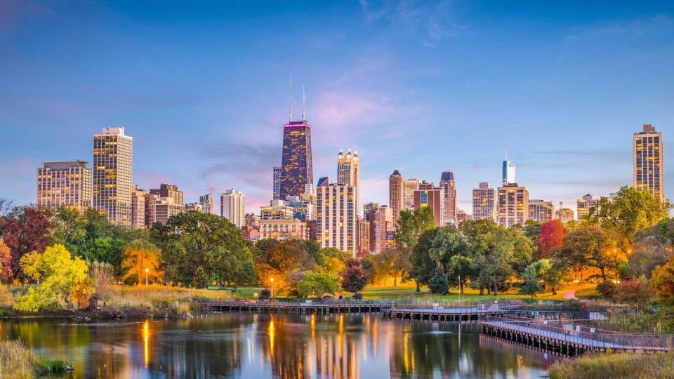 Lincoln Park, Chicago, Illinois Skyline