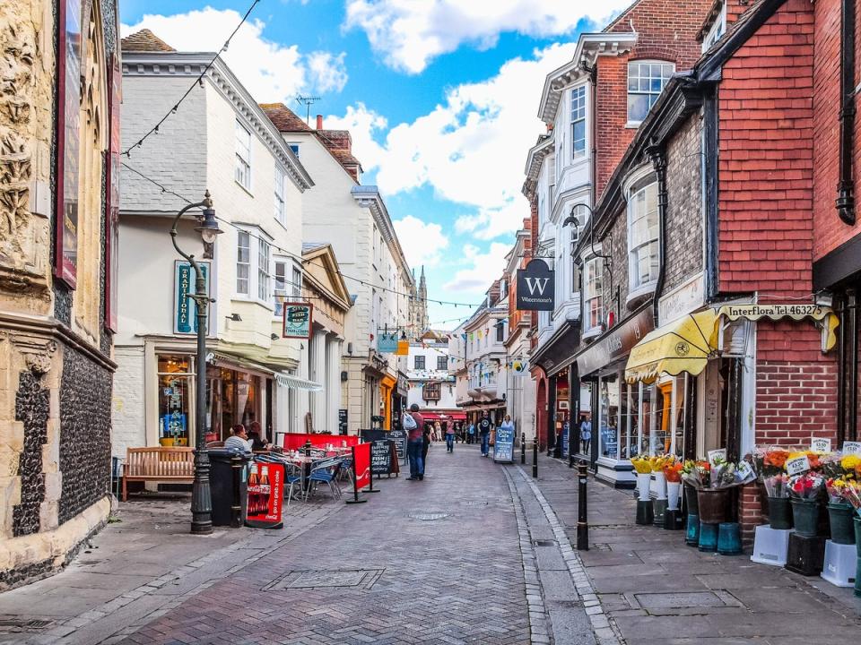 Canterbury’s historic town centre (Shutterstock / Claudio Divizia)