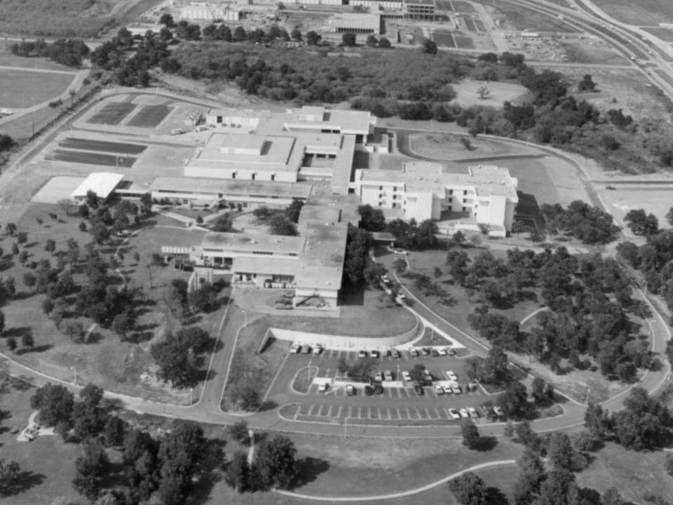 Aerial view of American Airline Stewardess College.