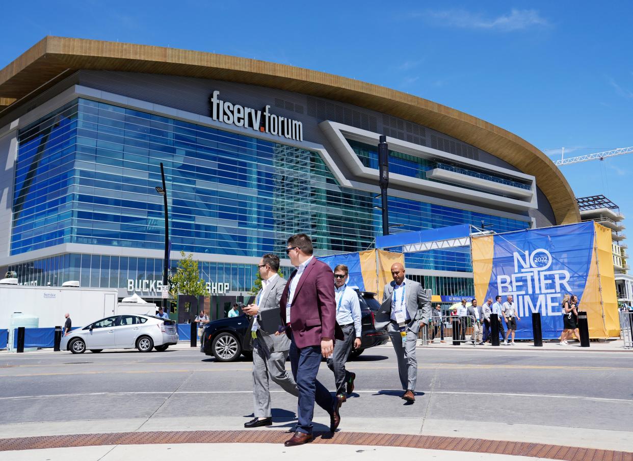 Fiserv Forum, which this week hosted Northwestern Mutual's annual conference,  has named Anheuser-Busch as its exclusive beer and hard seltzer sponsor.