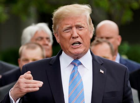 U.S. President Donald Trump hosts Team Penske at the White House in Washington