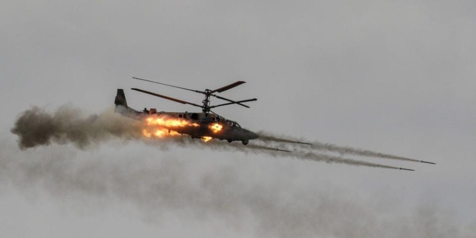 Russian Air Force Kamov Ka-52 "Alligator" attack helicopter