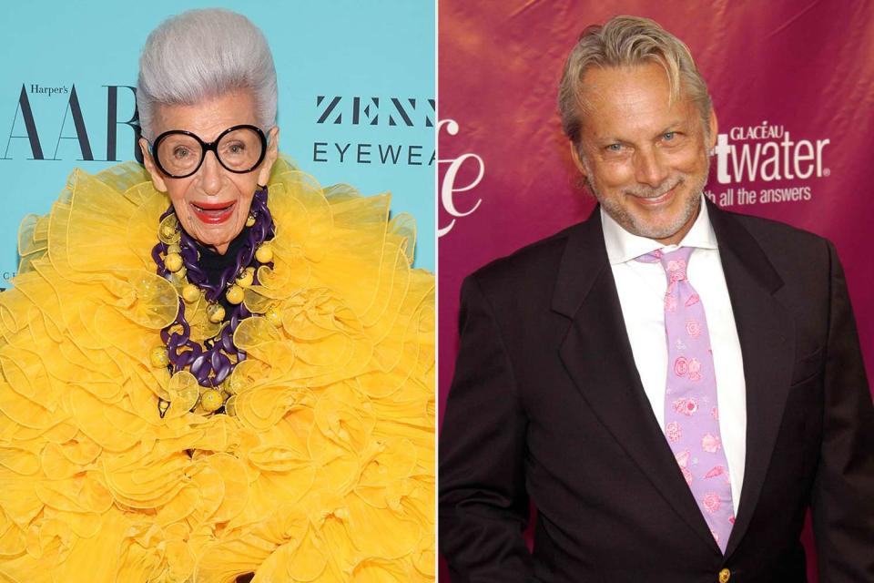 <p>Taylor Hill/Getty ; ADRIEL REBOH/Patrick McMullan via Getty</p> Iris Apfel and Bruce Sutka, her close friend of 30 years