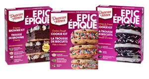 Duncan Hines EPIC S'mores Brownie Kit, Cookie Dough Cookie Kit & Cookies and Cream Cookie Kit