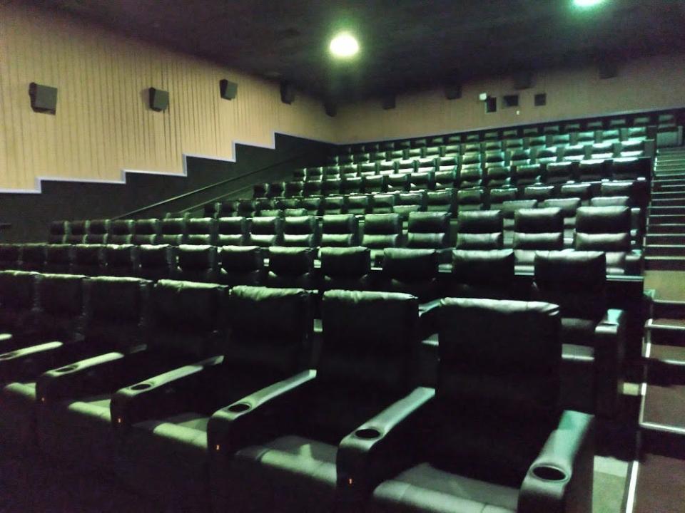 Modern power recliner seats have now been installed in all 10 Legacy Theaters Parkway auditoriums.