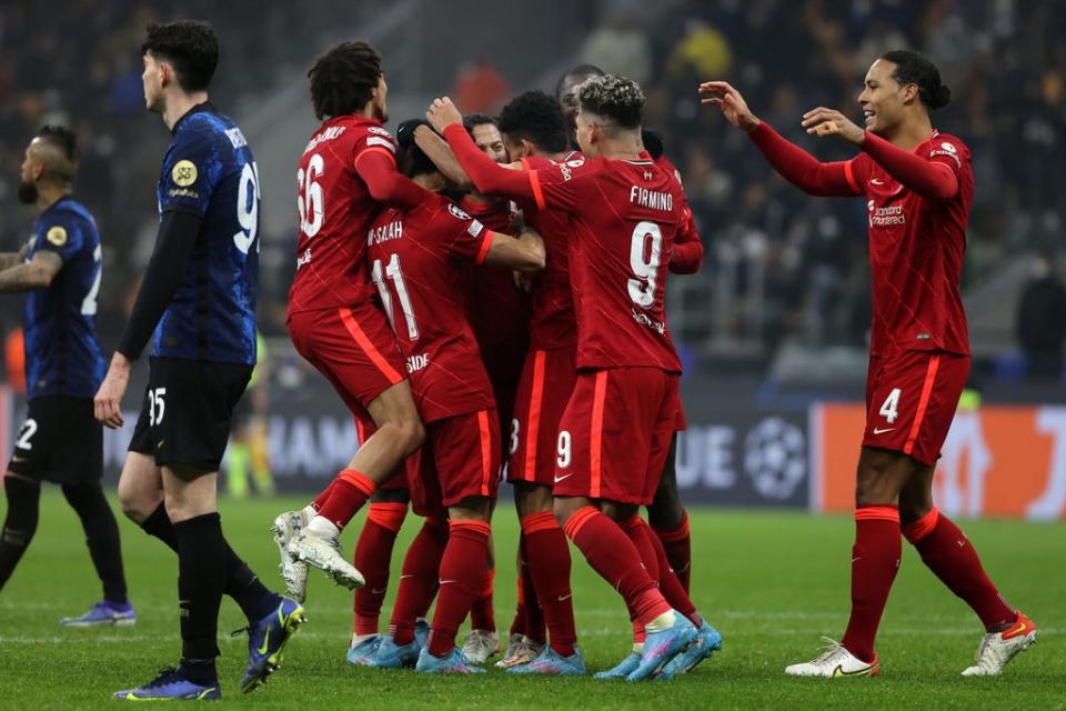 Liverpool won 2-0 in the San Siro (Fabrizio Carabelli/PA) (PA Wire)