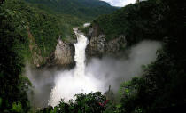 <p>San Rafael Falls, Ecuador, height 150 meters, 490 feet. (Dries Nys/ Caters News)</p>
