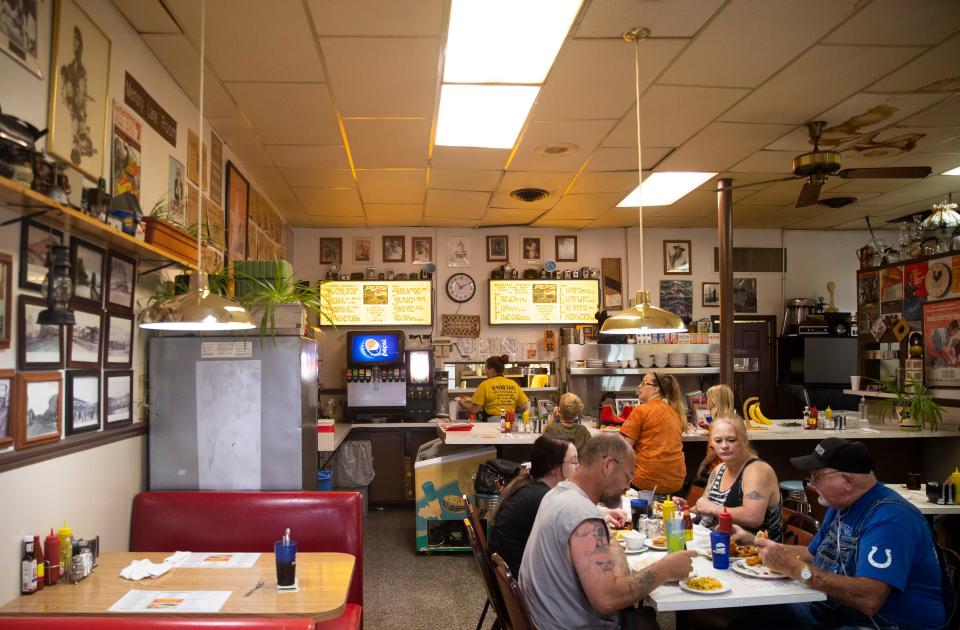 Diners eat at the Sunrise Diner, Wednesday, July 27, 2022,  in Lafayette, Ind. 