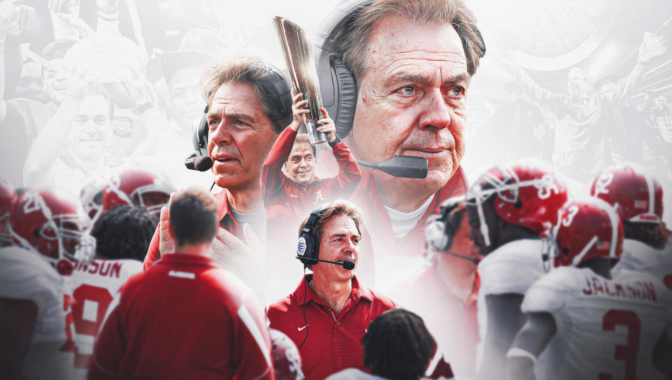 Nick Saban has retired as coach of Alabama. (Stefan Milic/Yahoo Sports)