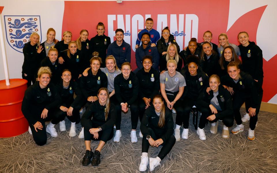 Women's England Lionesses St George's Park Declan Rice Kieran Trippier - GETTY IMAGES