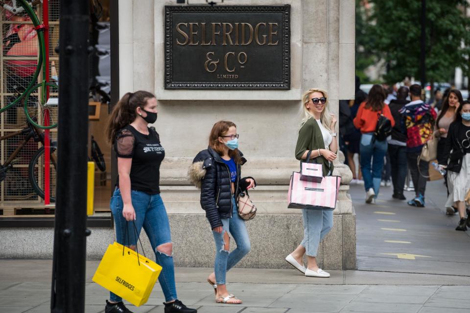 Face masks became mandatory in shops last week (Getty Images)