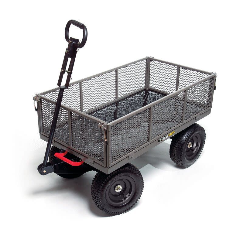 10) Gorilla Carts Quick Dump Wagon