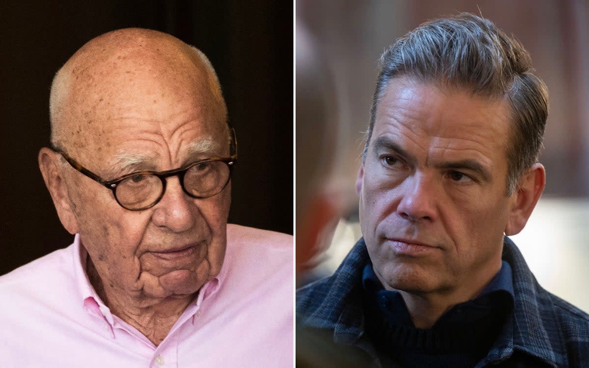 Rupert Murdoch formally passed control of the family empire to his eldest son Lachlan  (Getty/Ukraine President’s Office)