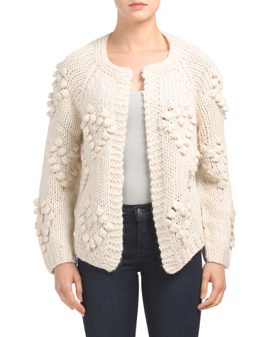 Cocoblue Chunky Knit Heart Cardigan