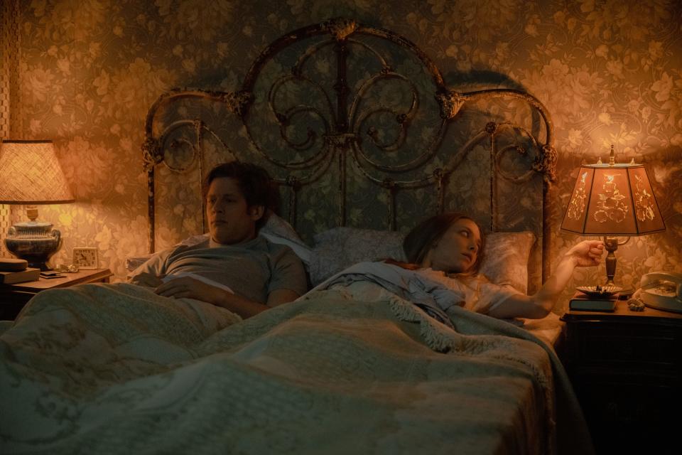 James Norton and Amanda Seyfried star as a couple who moves into a rural new home with some dark secrets inside in the horror film "Things Heard & Seen."
