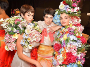 <p>Bella Hadid and Kaia Gerber looked unrecognisable with their cute pixie cuts for Moschino’s SS18 show. <em>[Photo: Moschino/ Instagram]</em> </p>
