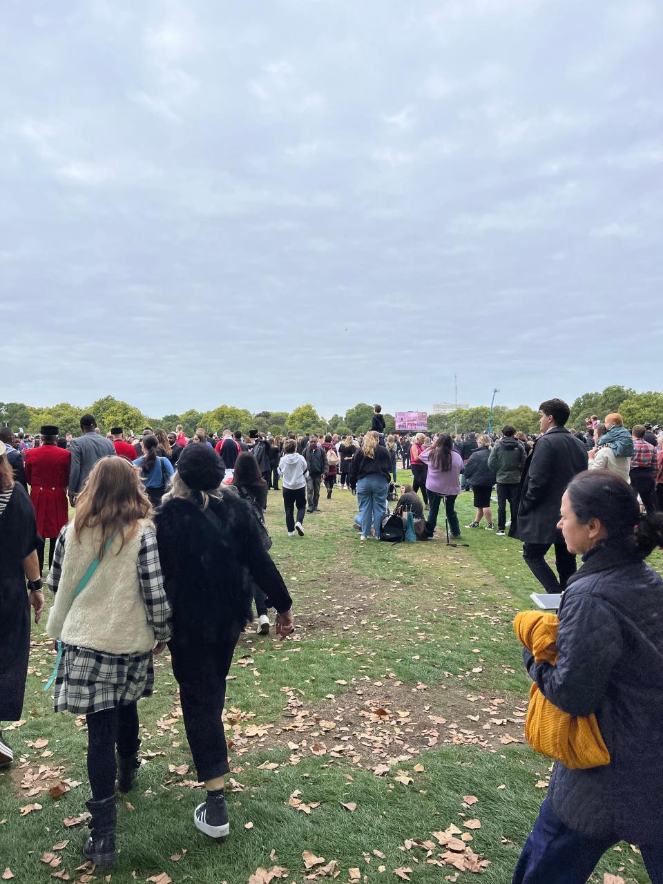 Hyde Park screening of the Queen's funeral