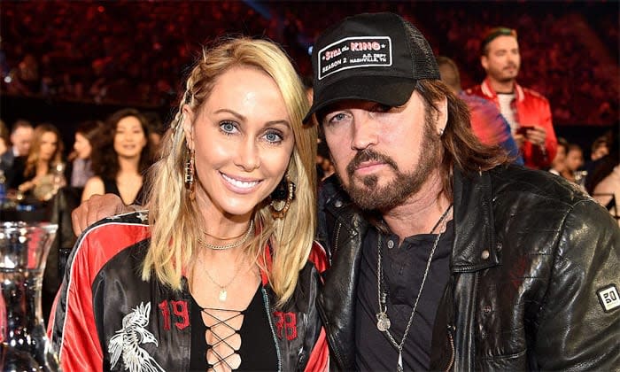 Tish Cyrus junto a su ex Billy Ray