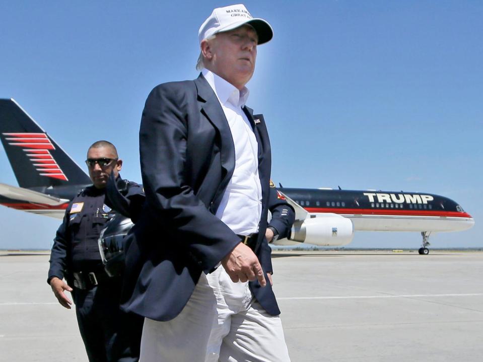 Donald Trump, airplane