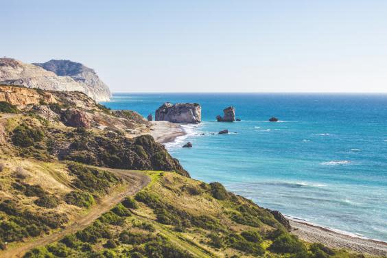 Petra tou Romiou (Aphrodite's Rock) in Paphos, Cyprus (istock)