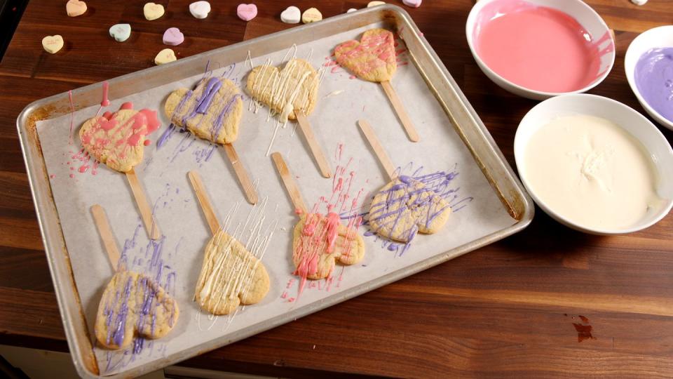 Heart Cookie Pops