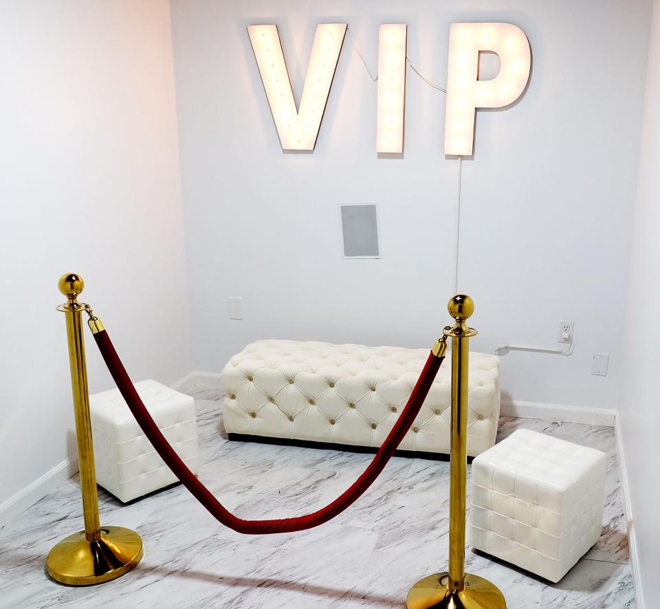 The VIP room is one of 15 studios created at BestFriendz Selfie Lounge.