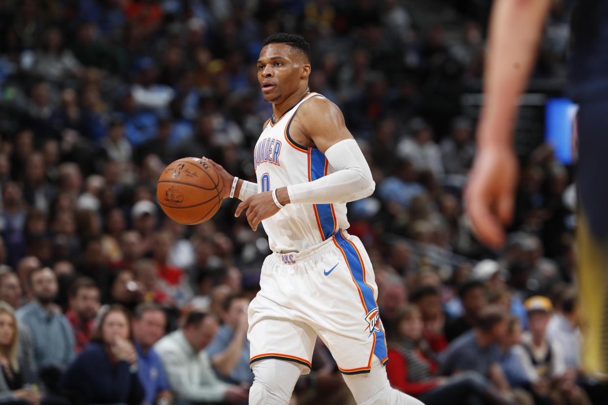 Russell Westbrook believes in the latest incarnation of the Thunder. (AP)