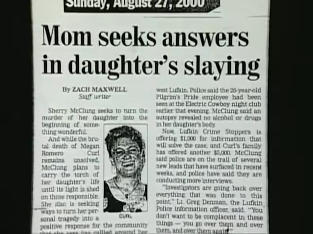 newspaper clipping about Megan's death