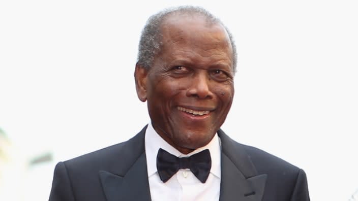 Sidney Poitier attends the 2014 Academy Awards ceremony in Hollywood. The recently deceased film legend was found to have died of heart failure, complications from Alzheimer’s dementia and prostate cancer. (Photo: Christopher Polk/Getty Images)