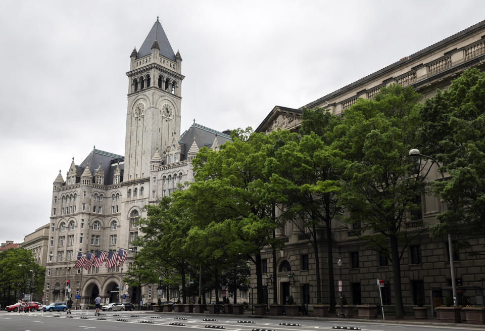 The former Trump International Hotel in Washington, D.C. (Kevin Dietsch / Getty Images file)