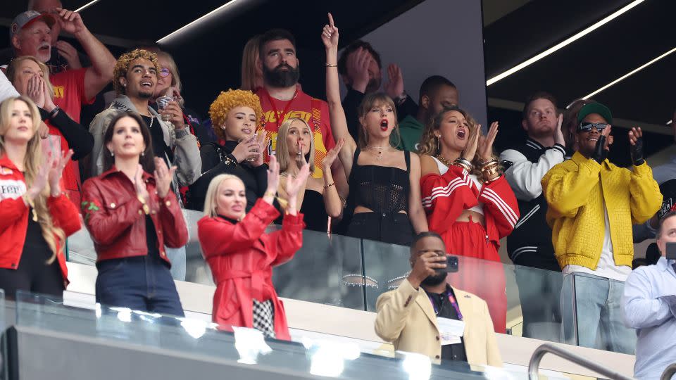 Swift, Ice Spice, Blake Lively and others were in attendance for Super Bowl LVIII. - Ezra Shaw/Getty Images