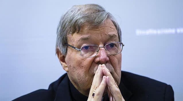 Australia's Cardinal George Pell has been charged with several offences of historical sex abuse. Picture: AAP