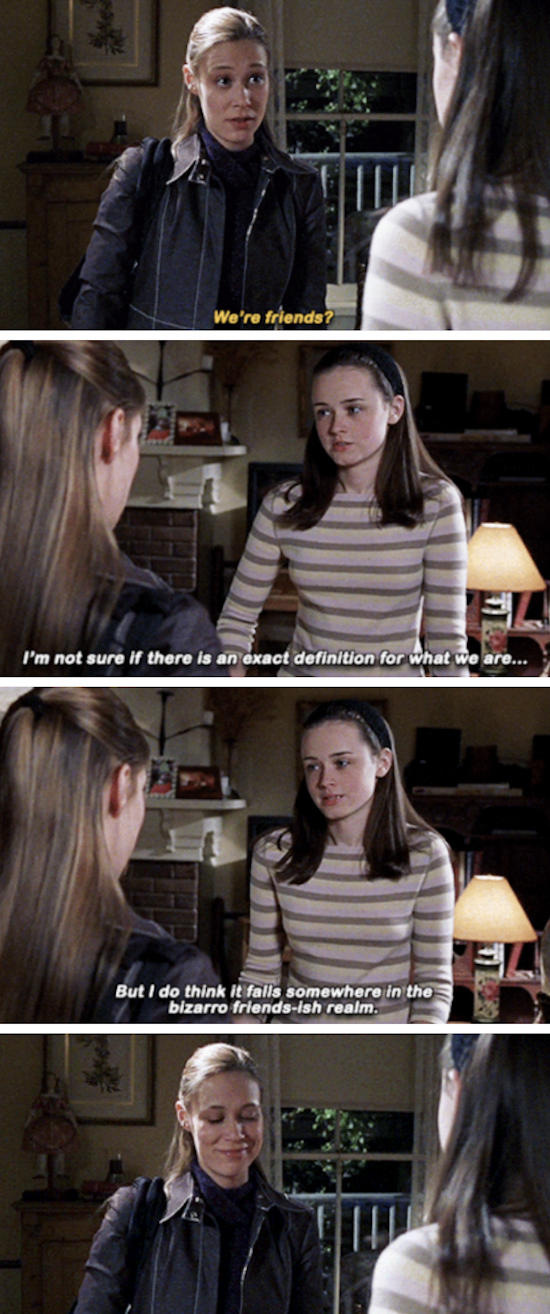 Alexis Bledel and Liza Weil in "Gilmore Girls"