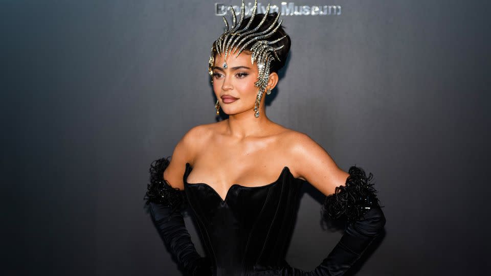 Kylie Jenner picked her outfit for the "Thierry Mugler: Couturissime" exhibition opening night in New York straight off the museum mannequin. - Gotham/FilmMagic/Getty Images