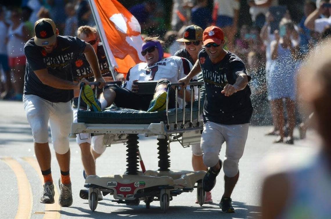 The Bed Race in 2017.