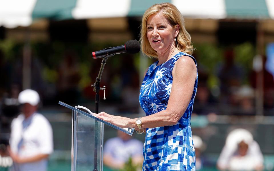 Chris Evert overian cancer tennis - AP