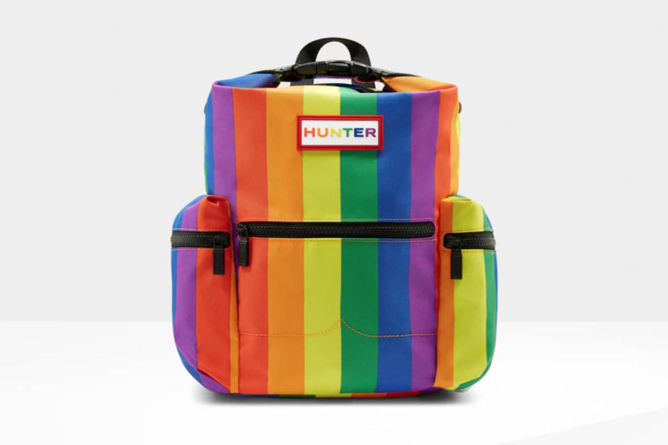 hunter, pride, boots, rainbow, lgbtiq, backpack