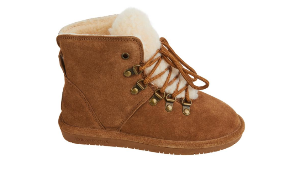 Best cozy gifts from HSN: BEARPAW Kerri Suede Lace-up Boot