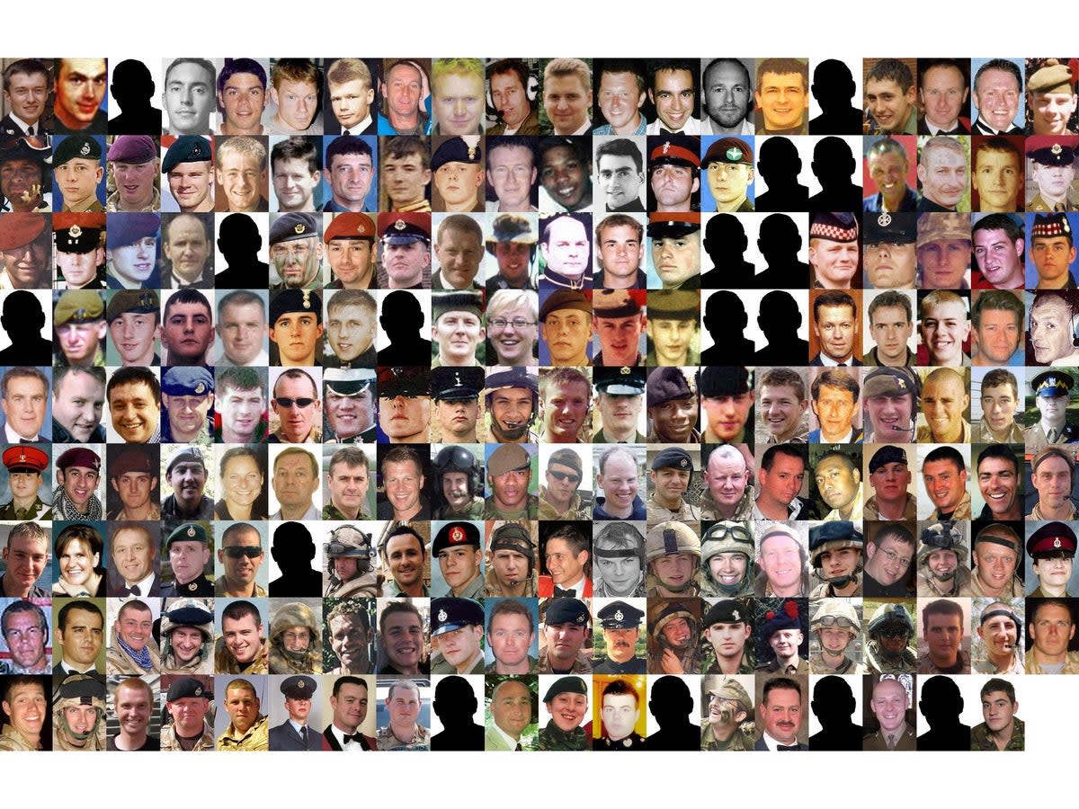 The members of the British services killed in Iraq (PA)
