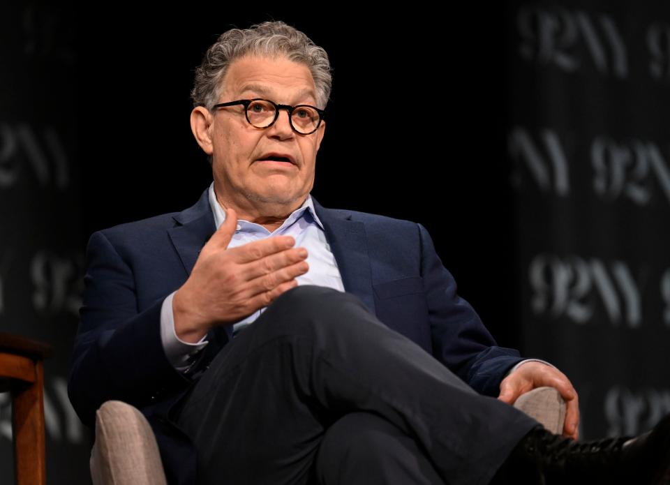Former U.S. Senator Al Franken speaks at the 92nd Street Y on Tuesday, May 31, 2022, in New York. (Photo by Evan Agostini/Invision/AP)