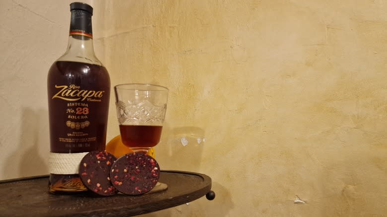 zacapa rum and dark chocolate