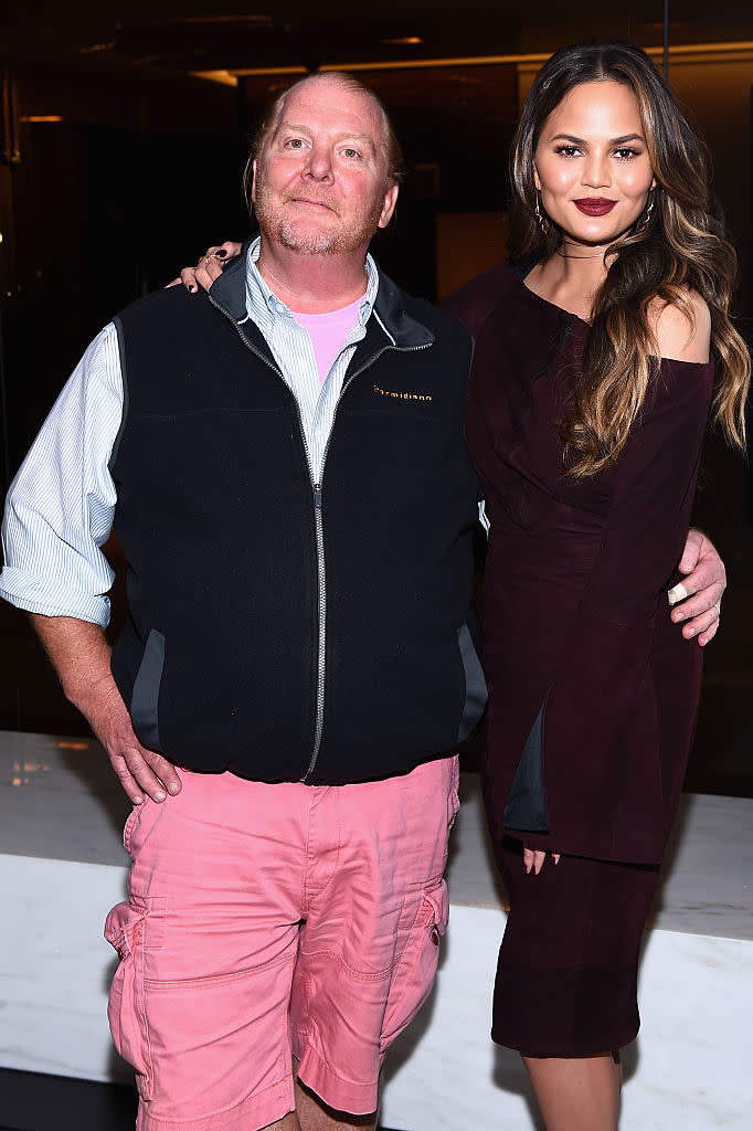 Mario Batali attends an event hosted by Chrissy Teigen in October 2016 in New York City. (Photo: Dave Kotinsky/Getty Images for NYCWFF)