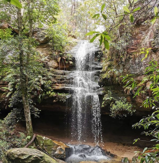 Horseshoe Falls in Hazelbrook, the Blue Mountains, NSW