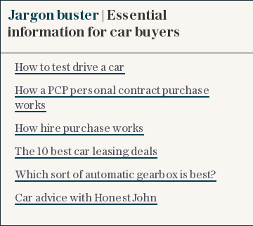 Cars Jargon buster | Essential information for car buyers