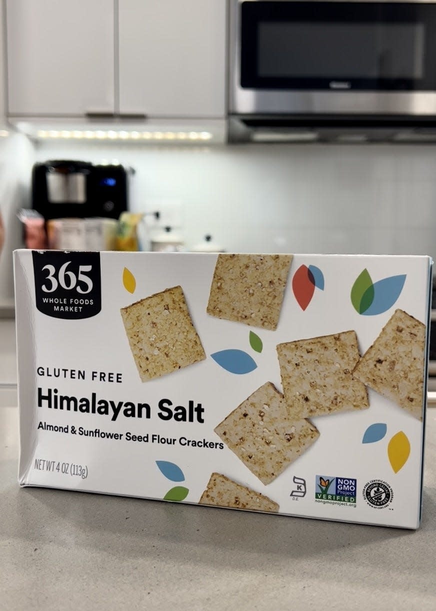 365 by Whole Foods Gluten Free Himalayan Salt crackers.