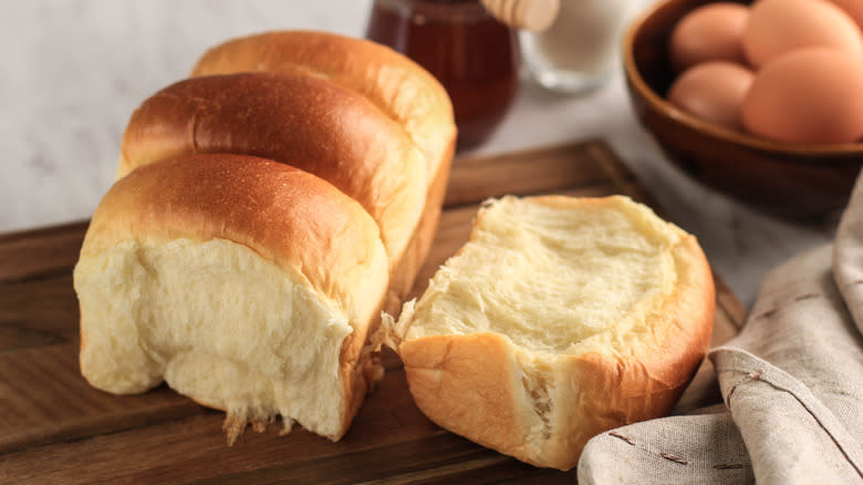 Loaf of Japanese milk bread