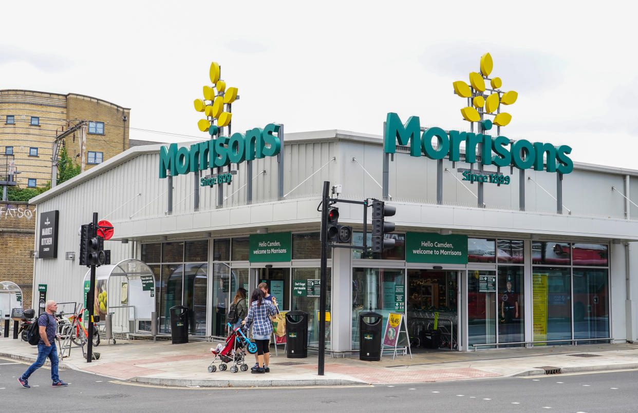 File photo dated 22/08/21 of a Morrisons store in Camden, London, as the battle to buy the supermarket has ended with private equity giant Clayton, Dubilier & Rice (CD&R) outbidding Fortress in a dramatic auction process.. Issue date: Saturday October 2, 2021.