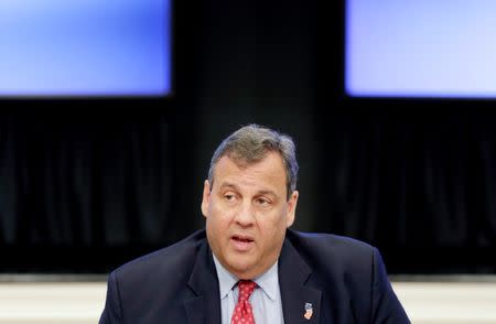 FILE PHOTO -- Governor Chris Christie of New Jersey takes part in the President's Commission on Combating Drug Addiction and the Opioid Crisis in Washington, U.S., June 16, 2017. REUTERS/Joshua Roberts/File Photo