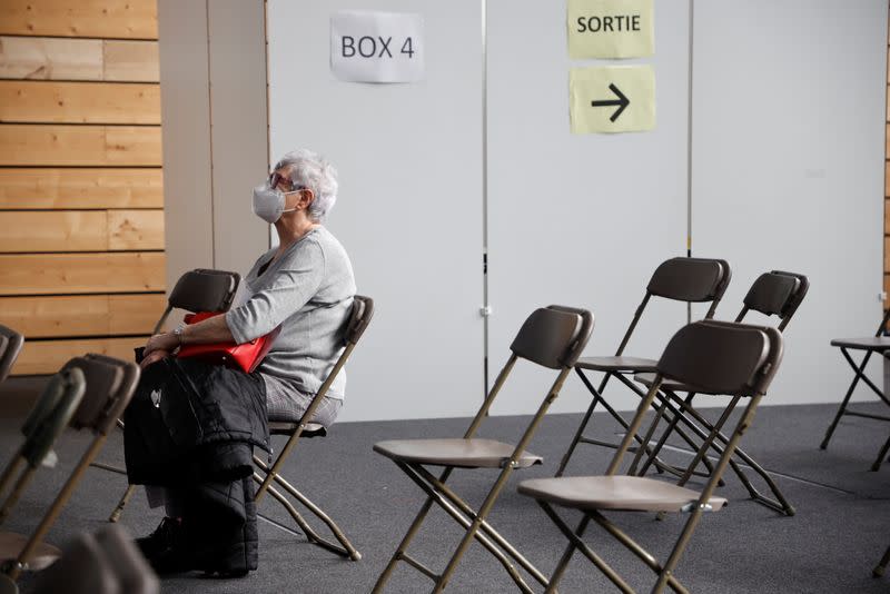 Coronavirus disease (COVID-19) vaccination and testing campaign in Taverny near Paris