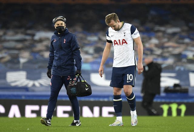 Another ankle problem came in Tottenham's 2-2 draw at Everton in 2021